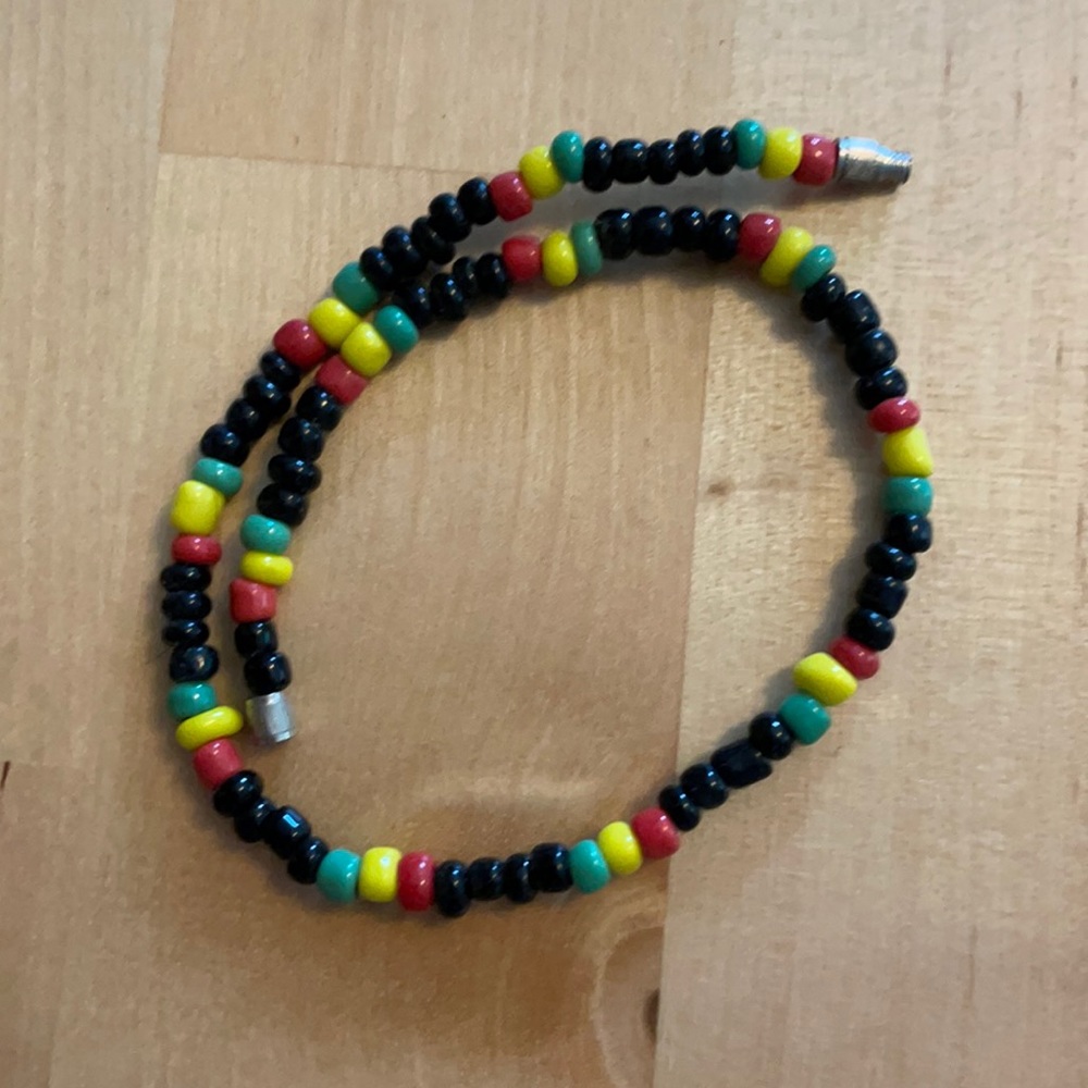 Jamaican flag ankle bracelet